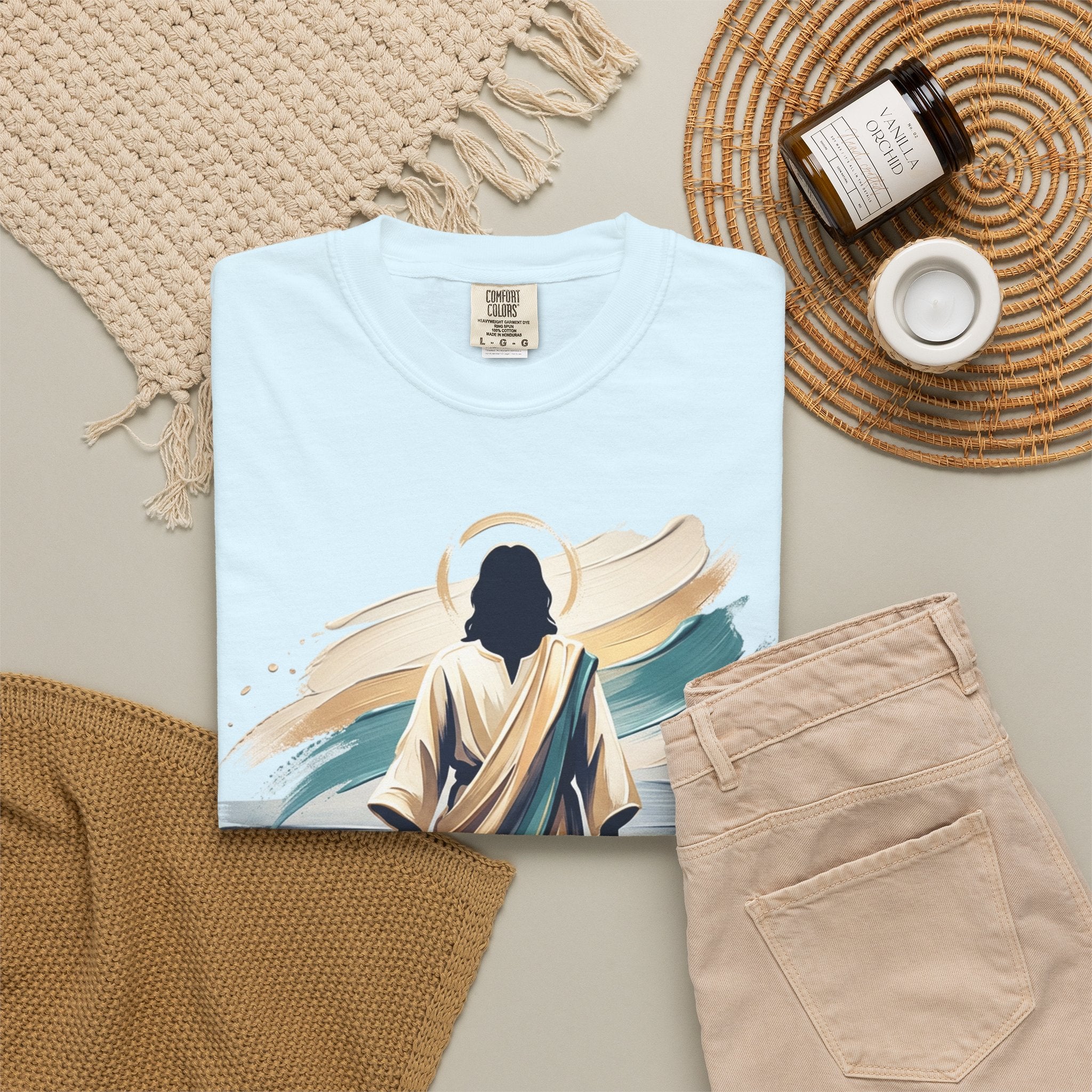Jesus Walking on Water T-Shirt — Inspirational Christian Faith Tee