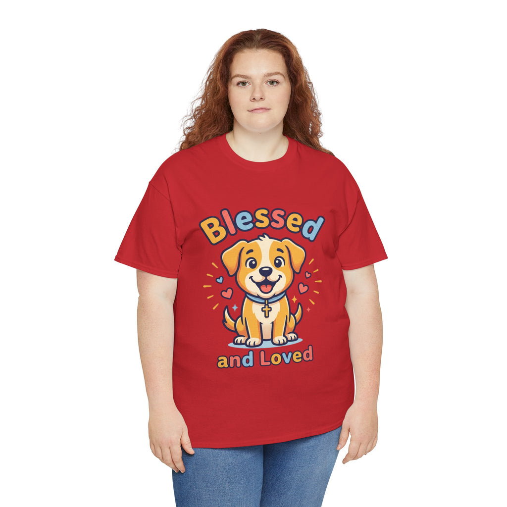 Blessed and Loved Puppy T-Shirt — Cute Dog Graphic Tee for Pet Lovers