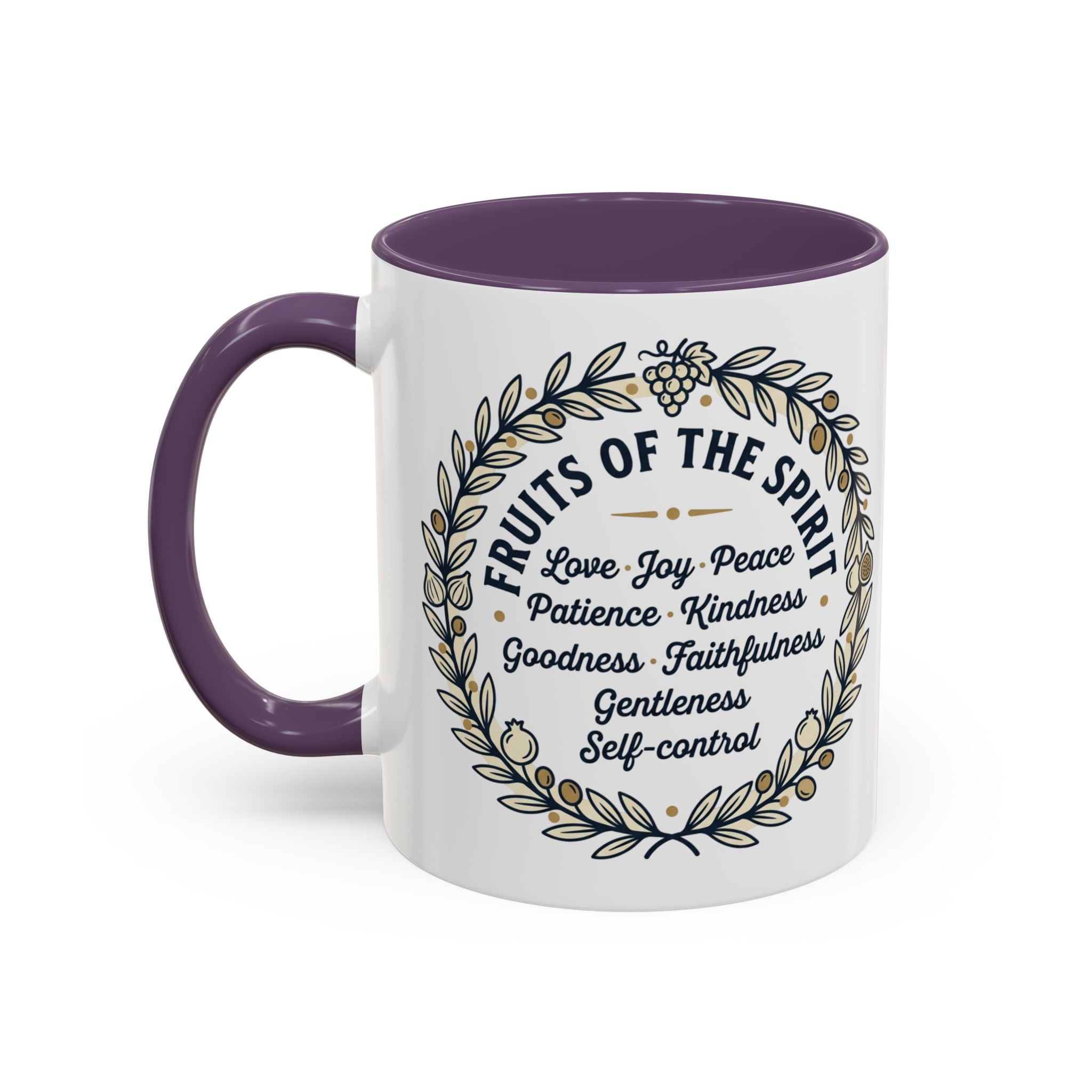 Fruits of the spirit Script Mug | Accent Coffee Mug