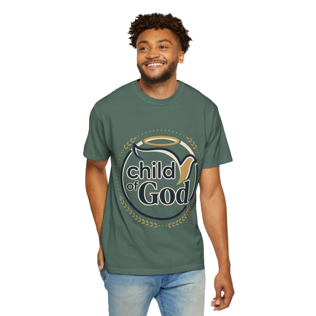 Child of God T‑Shirt — Faith Christian Tee with Dove & Halo