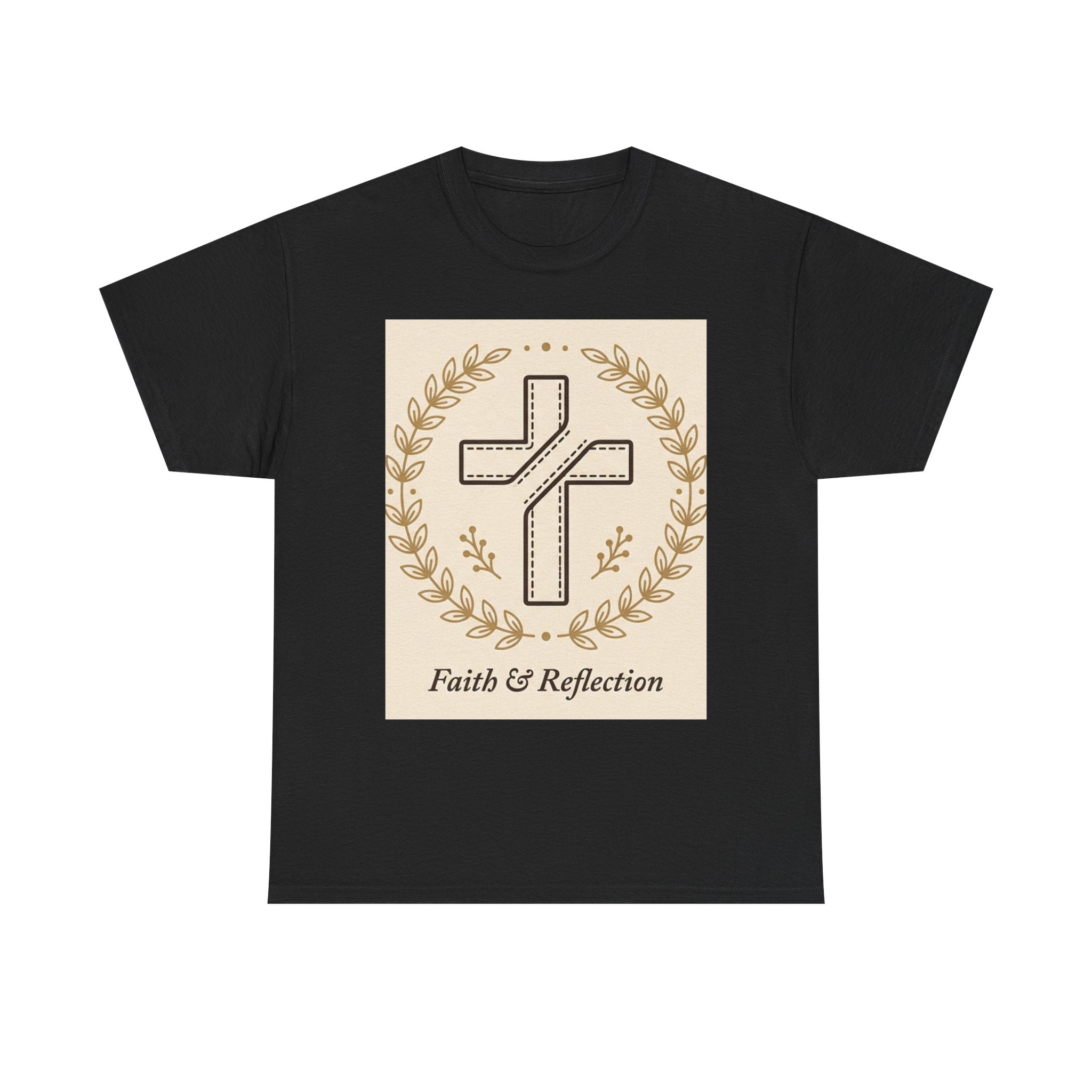 Faith & Reflection Cross T-Shirt | Christian Scripture Tee