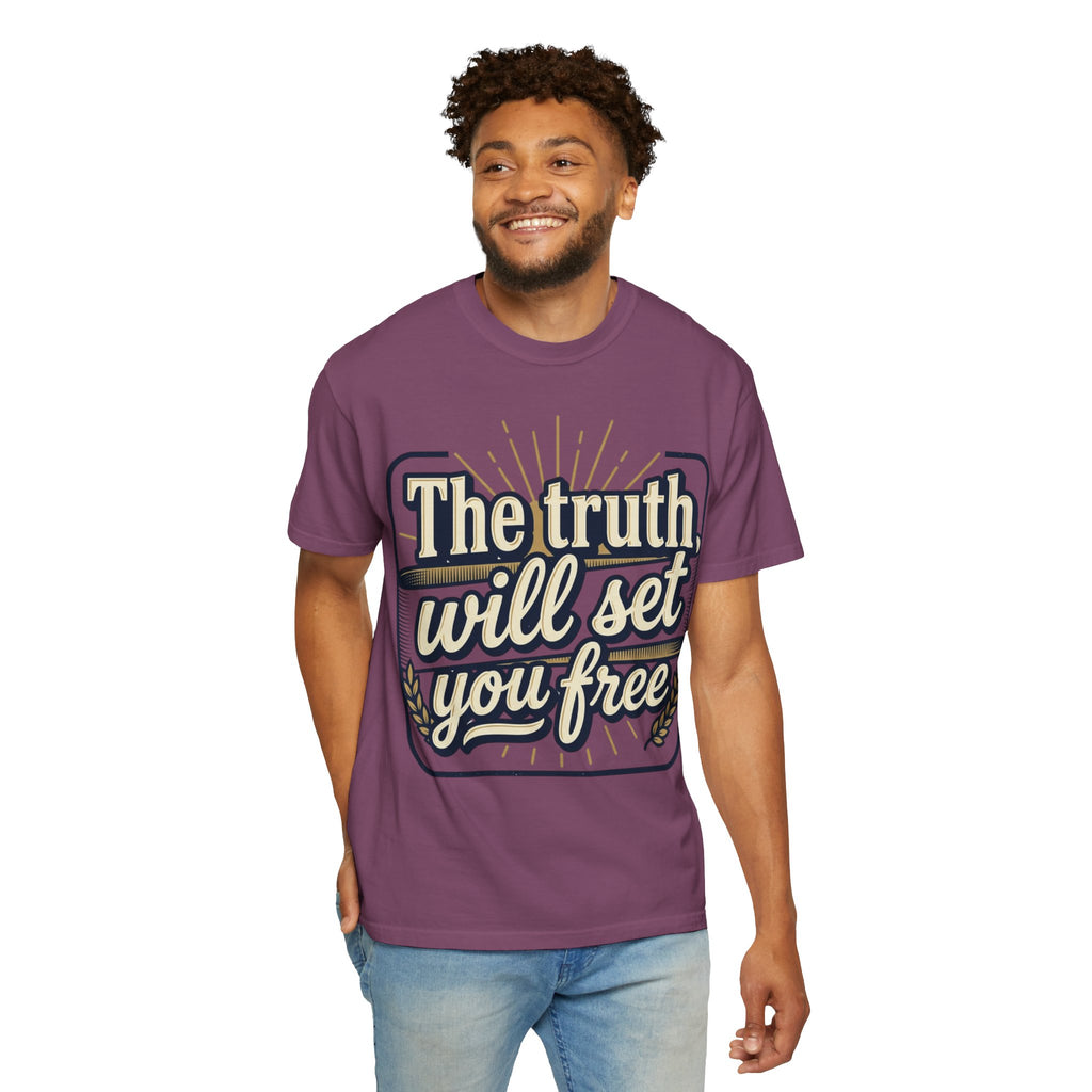 T-Shirt — "The Truth Will Set You Free" Inspirational Graphic Tee