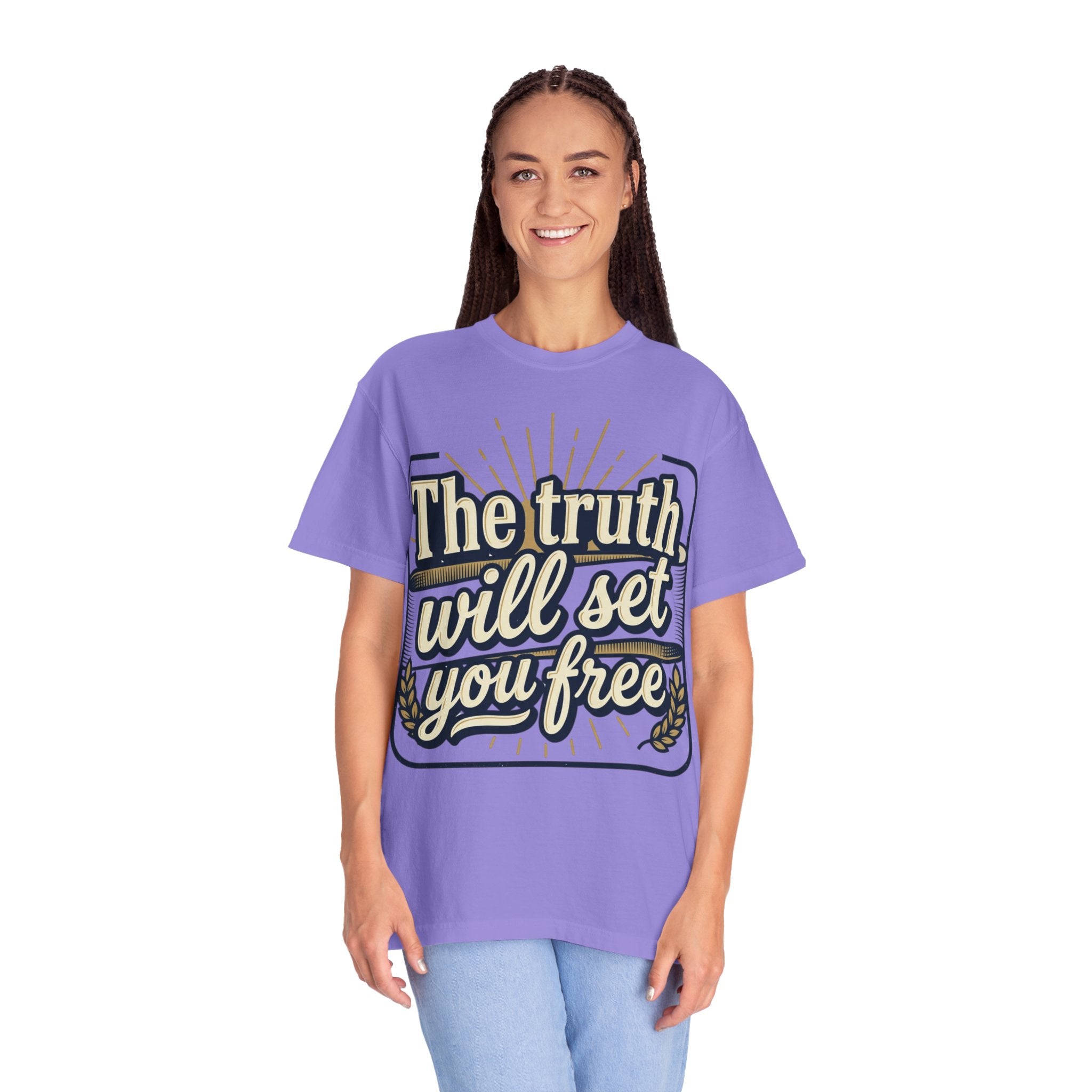 T-Shirt — "The Truth Will Set You Free" Inspirational Graphic Tee