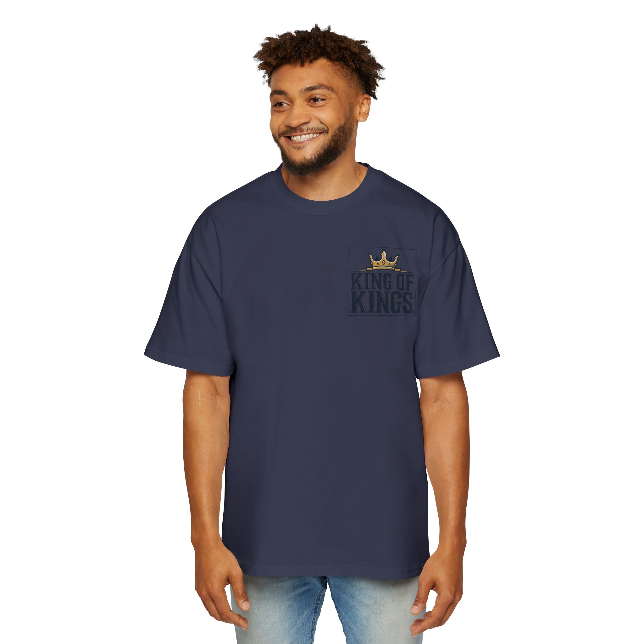 King of Kings Tee — Men's Oversized Graphic T-Shirt with Crown Design
