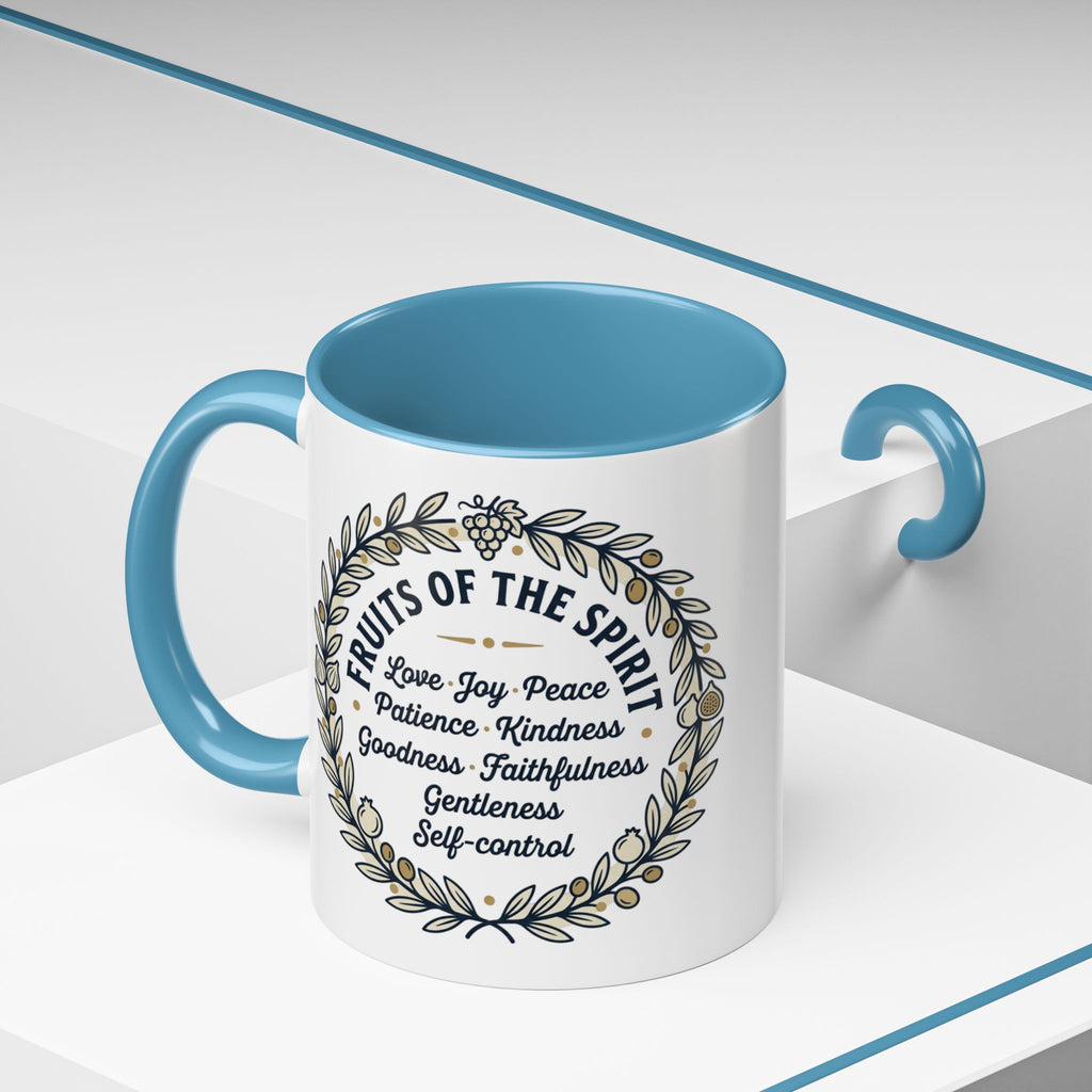 Fruits of the spirit Script Mug | Accent Coffee Mug