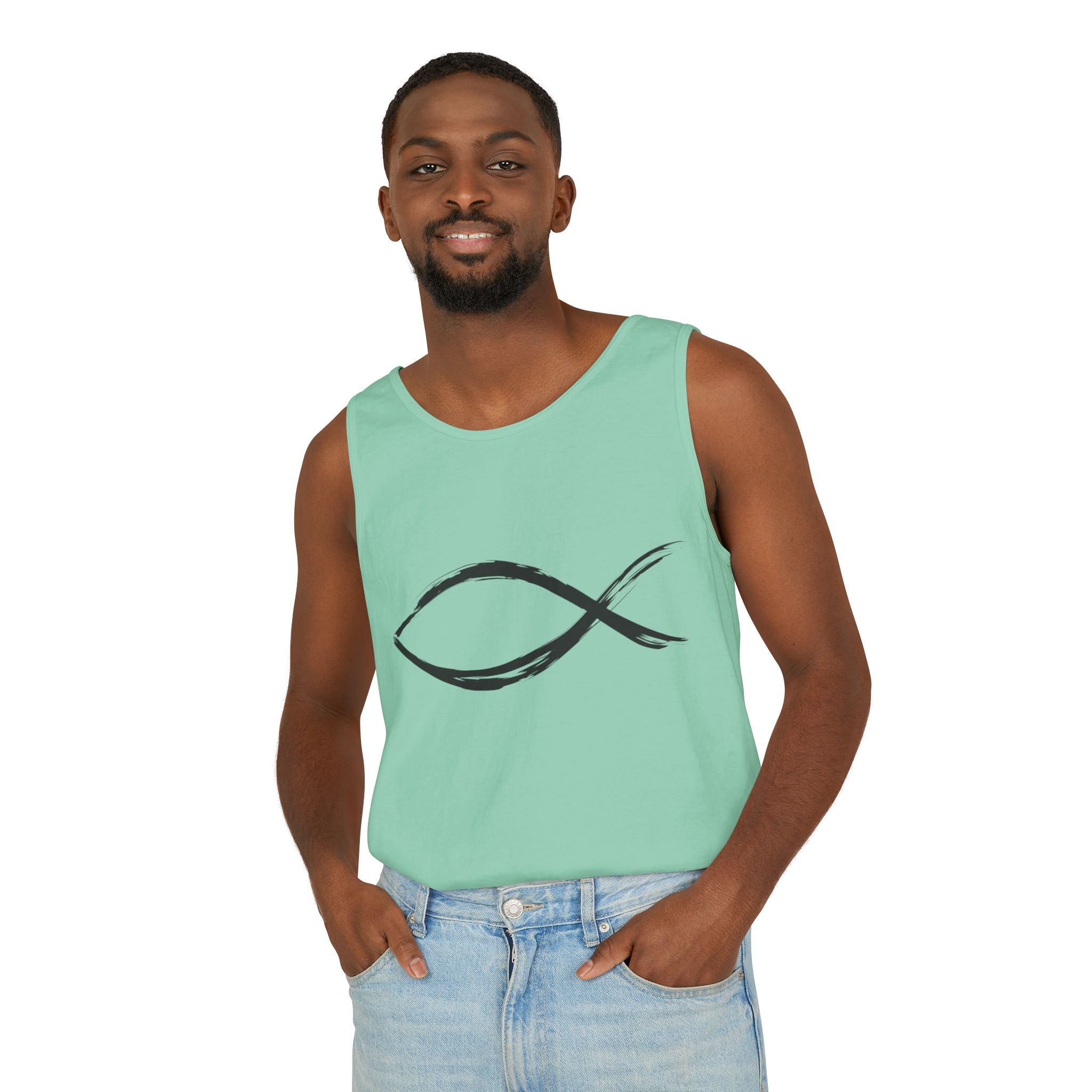 Fish Symbal tank top | Christian faith apparel