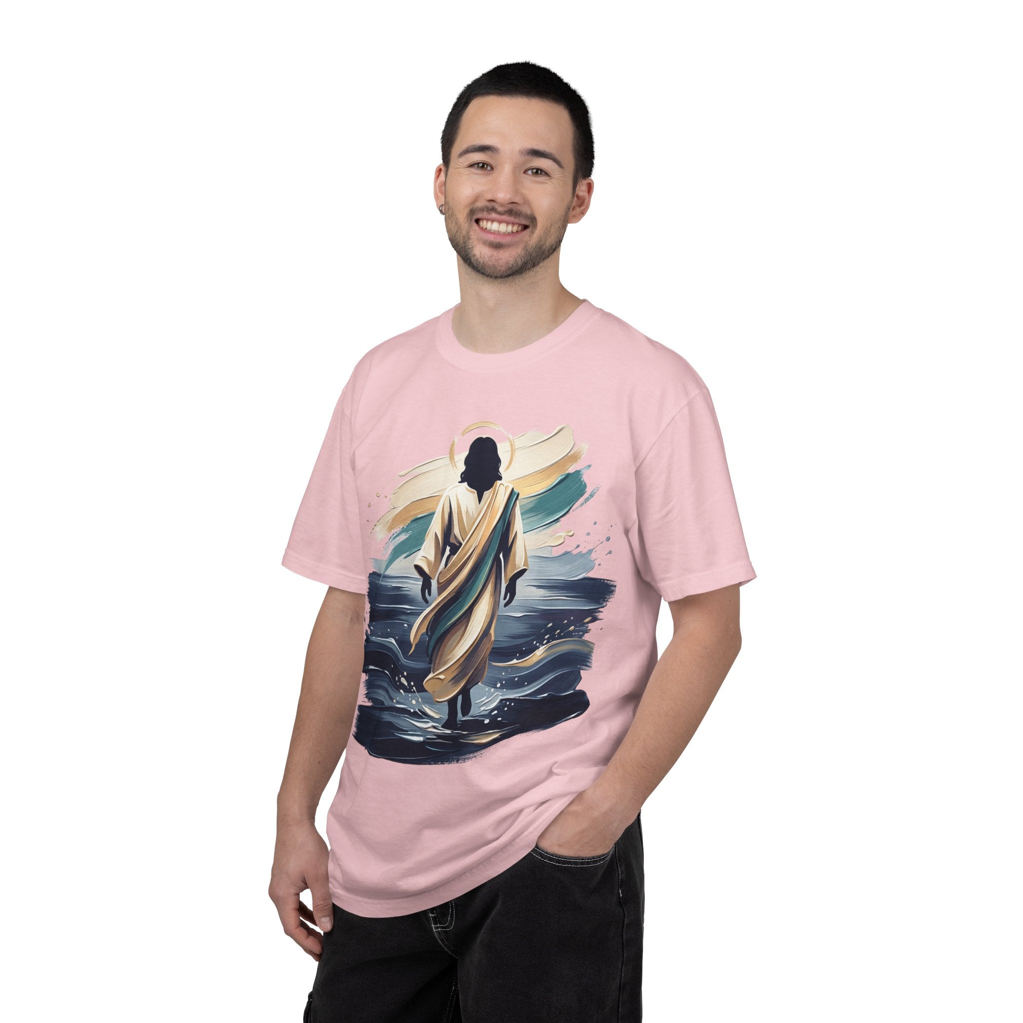 Jesus Walking on Water T-Shirt — Inspirational Christian Faith Tee
