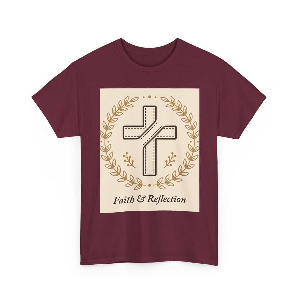 Faith & Reflection Cross T-Shirt | Christian Scripture Tee