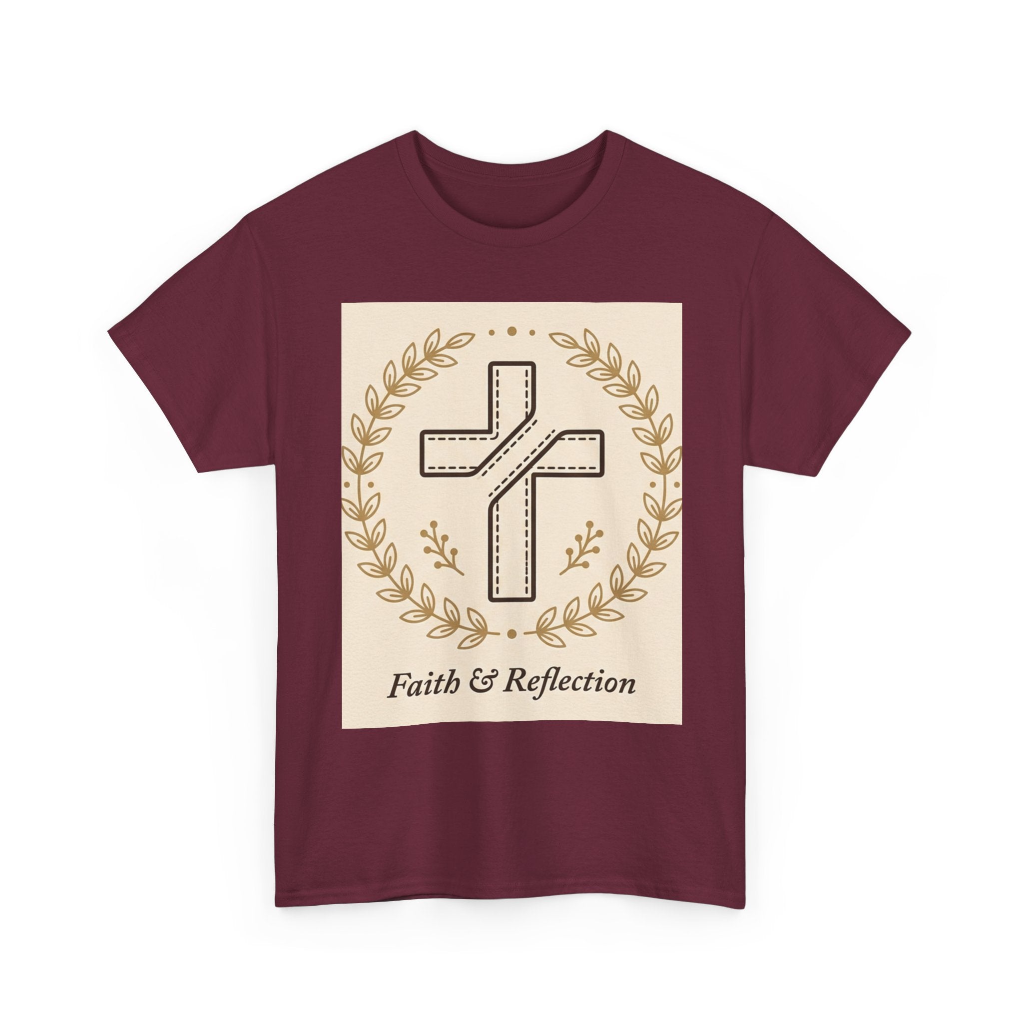 Faith & Reflection Cross T-Shirt | Christian Scripture Tee