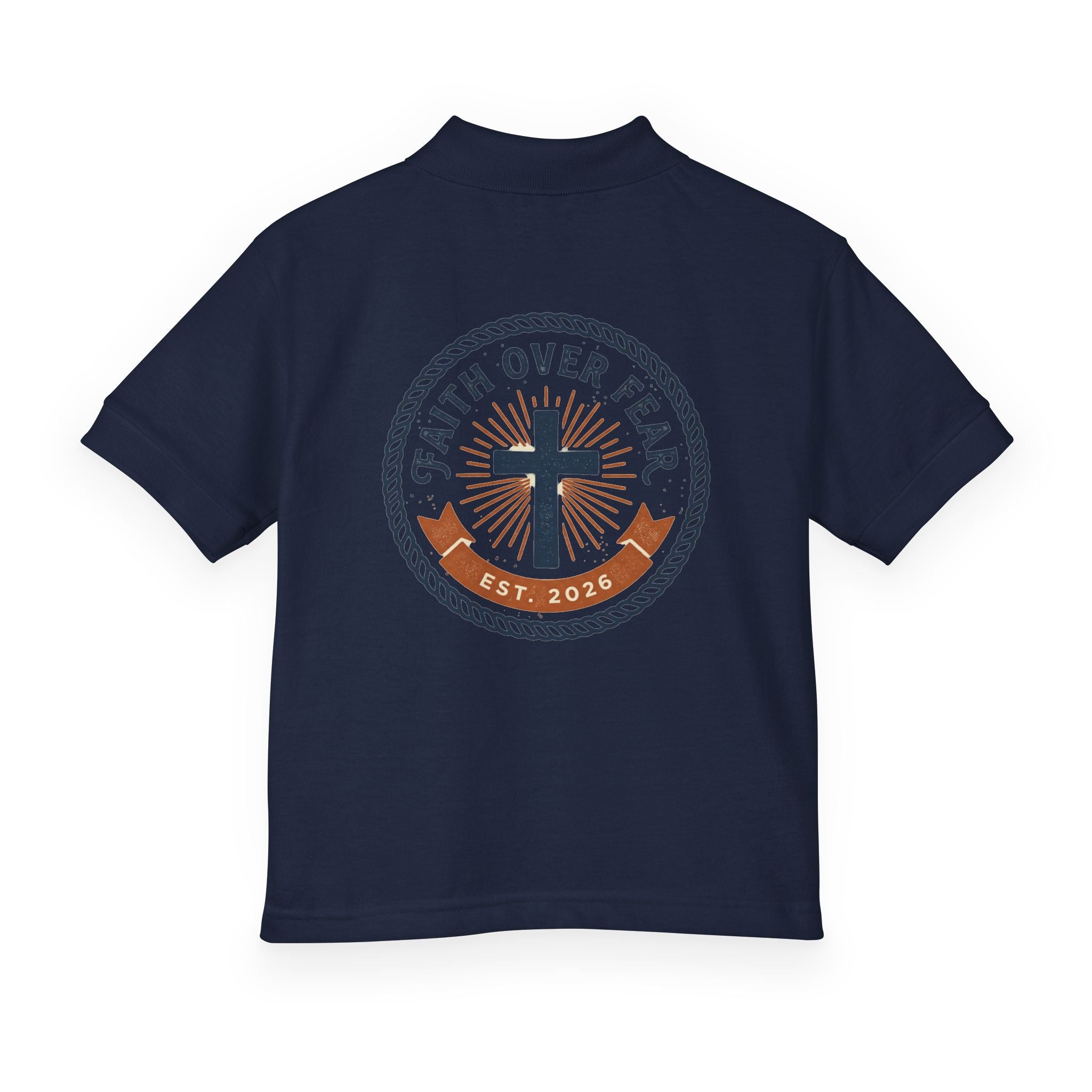 Faith over Fear design Youth Polo