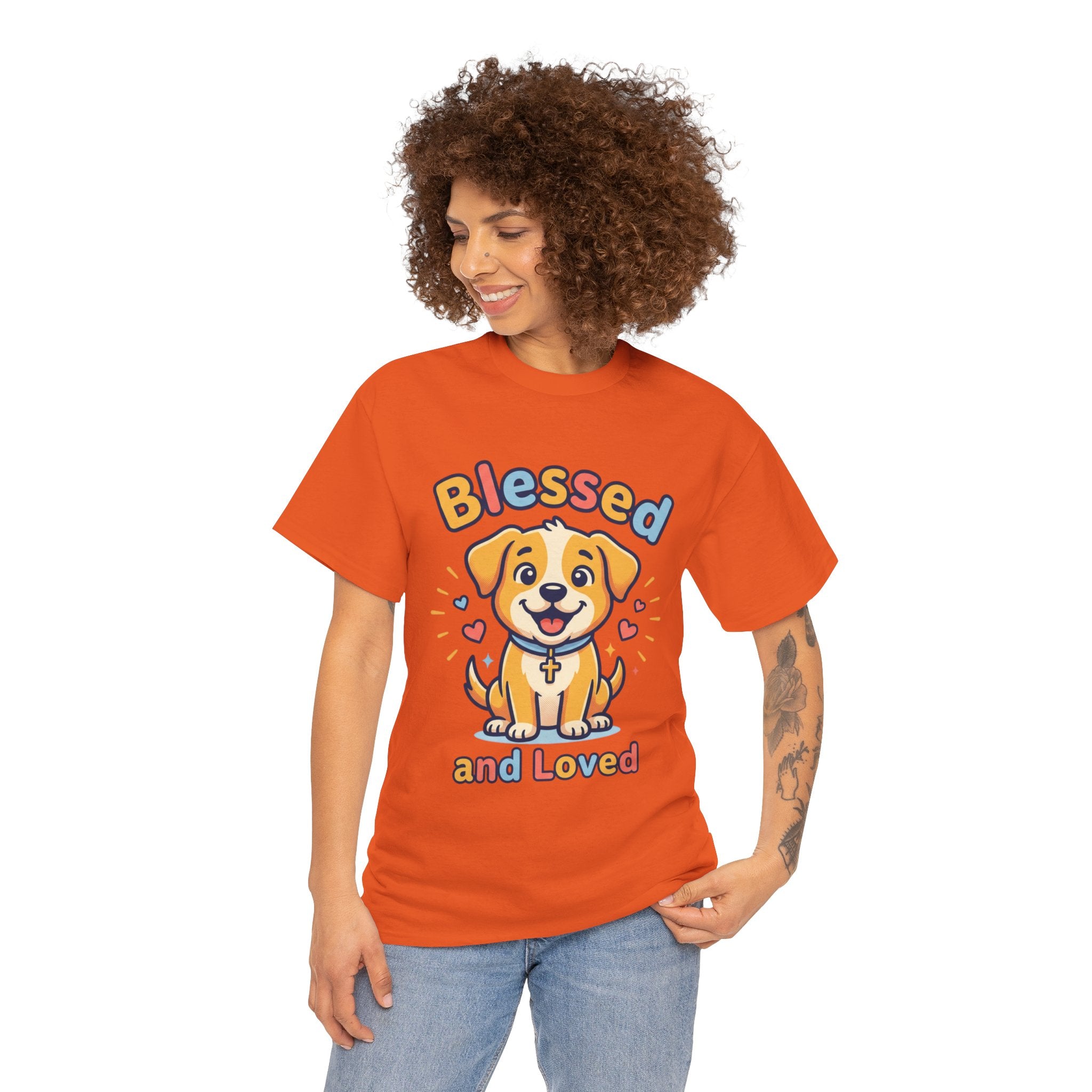Blessed and Loved Puppy T-Shirt — Cute Dog Graphic Tee for Pet Lovers