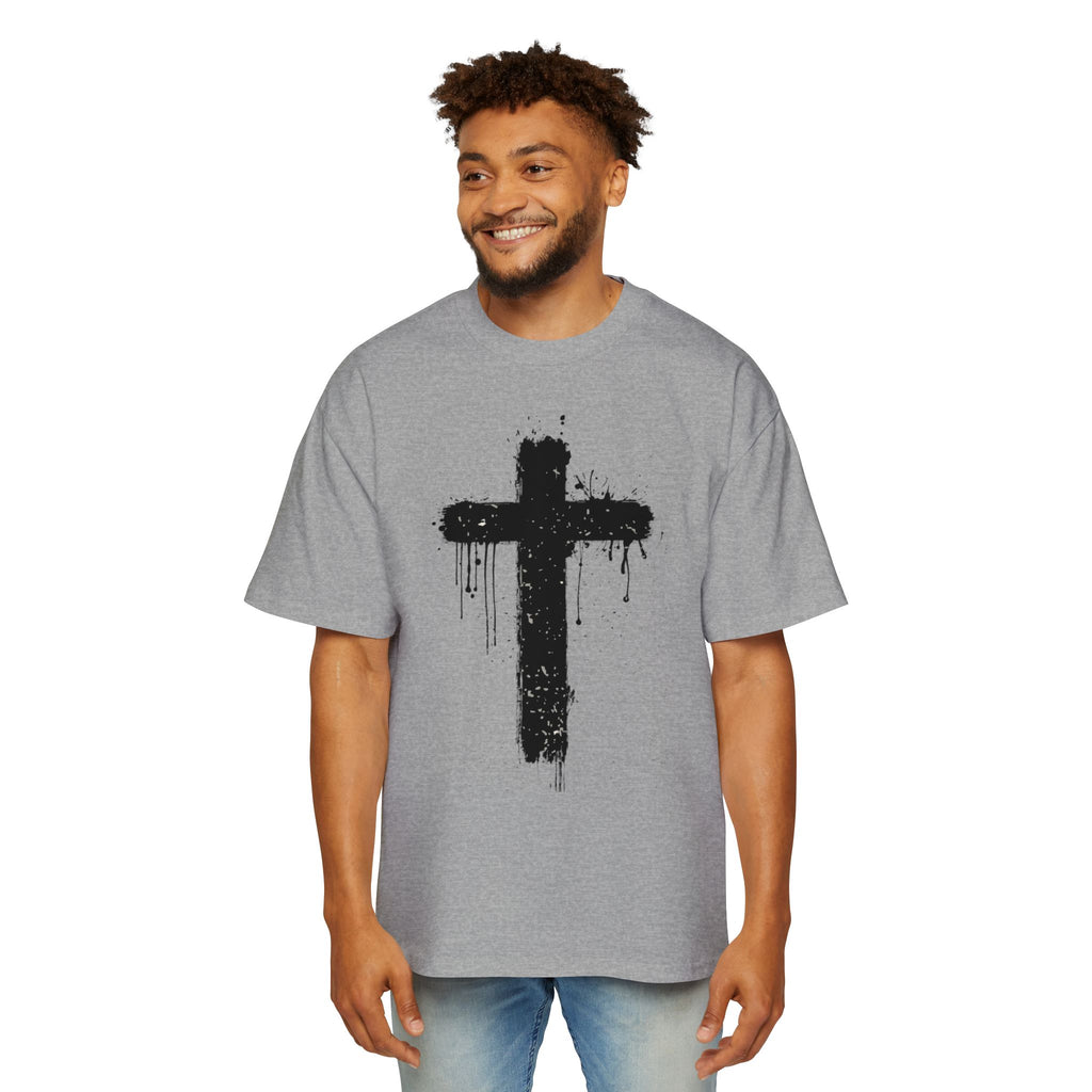 Dripping Paint Cross T-Shirt | Grunge Christian Tee