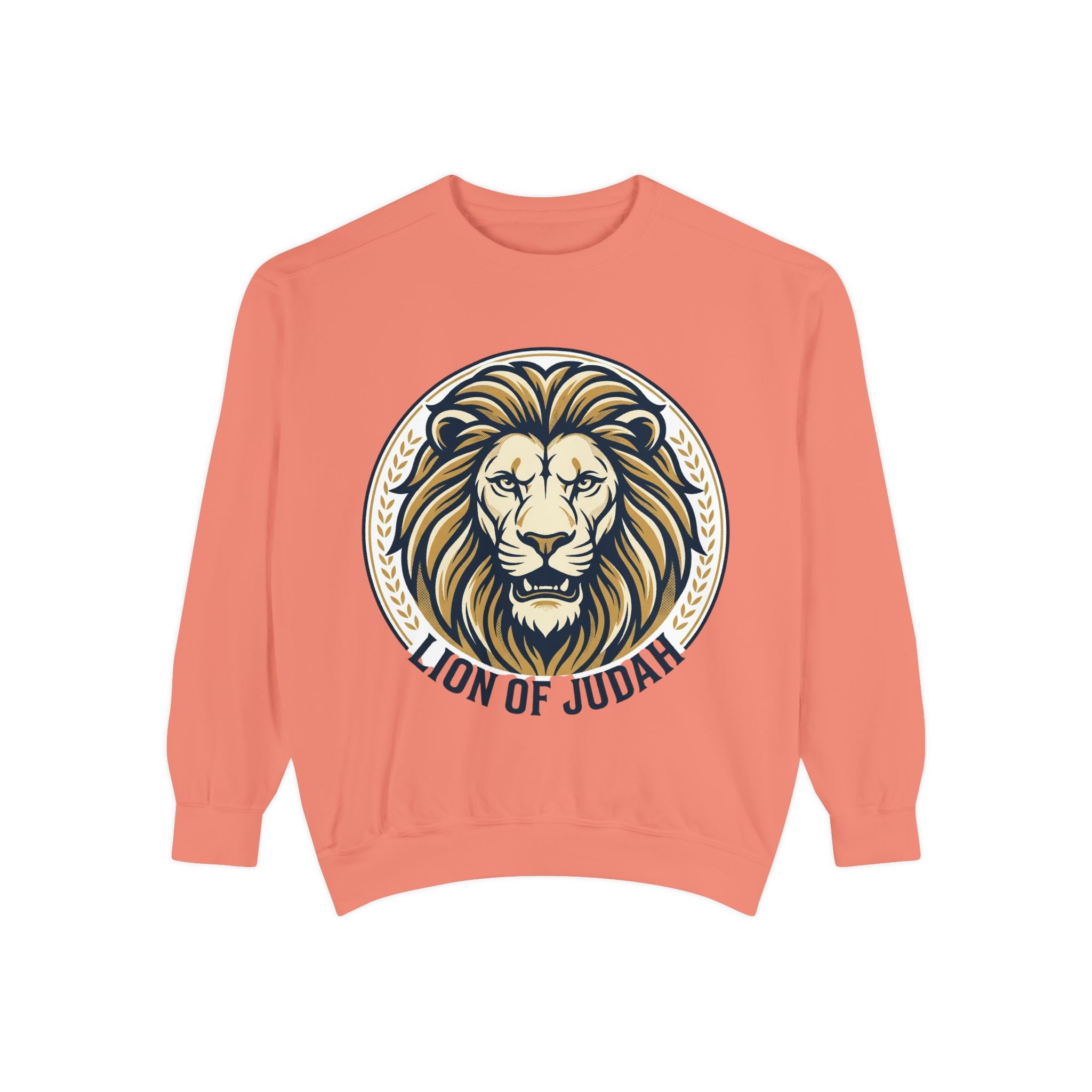Lion of Judah Sweatshirt — Religious Lion Graphic Crewneck