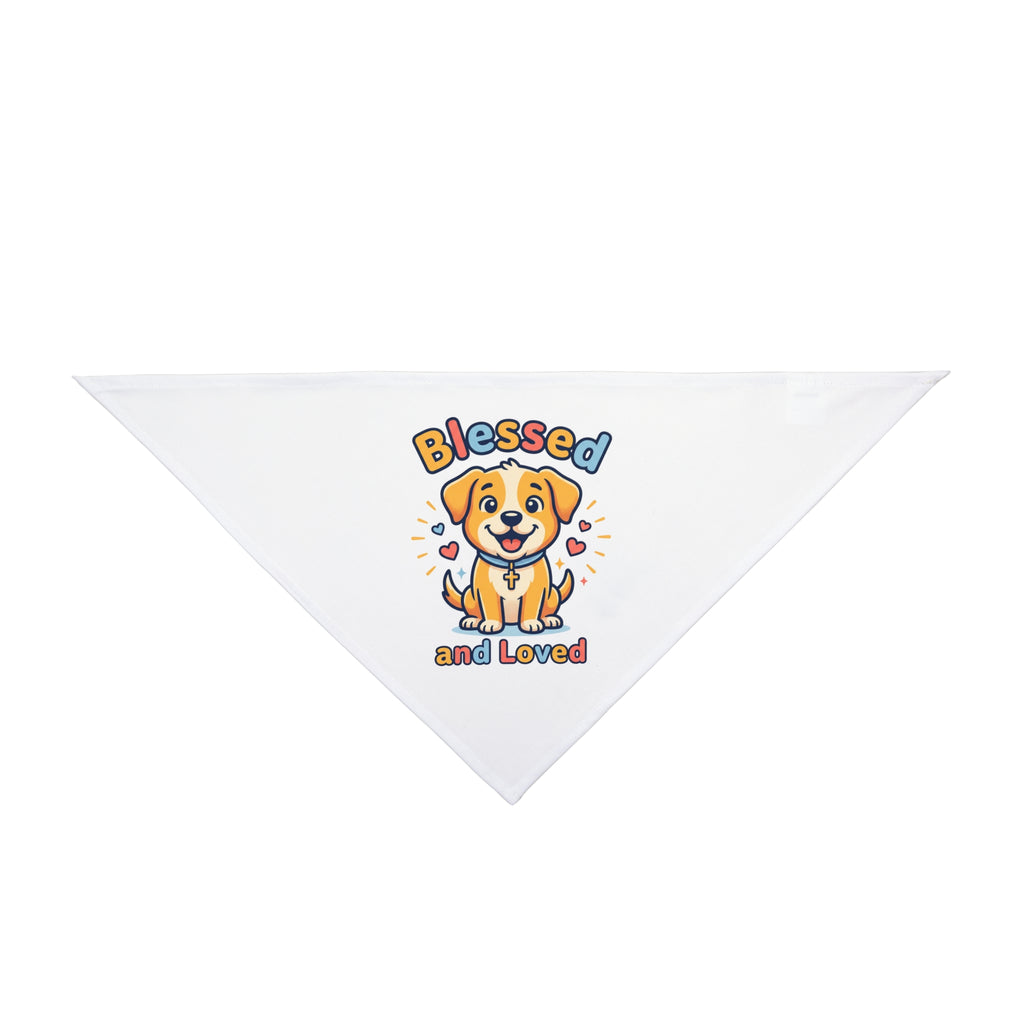Pet Bandana — "Blessed and Loved" Cute Puppy Dog Bandana