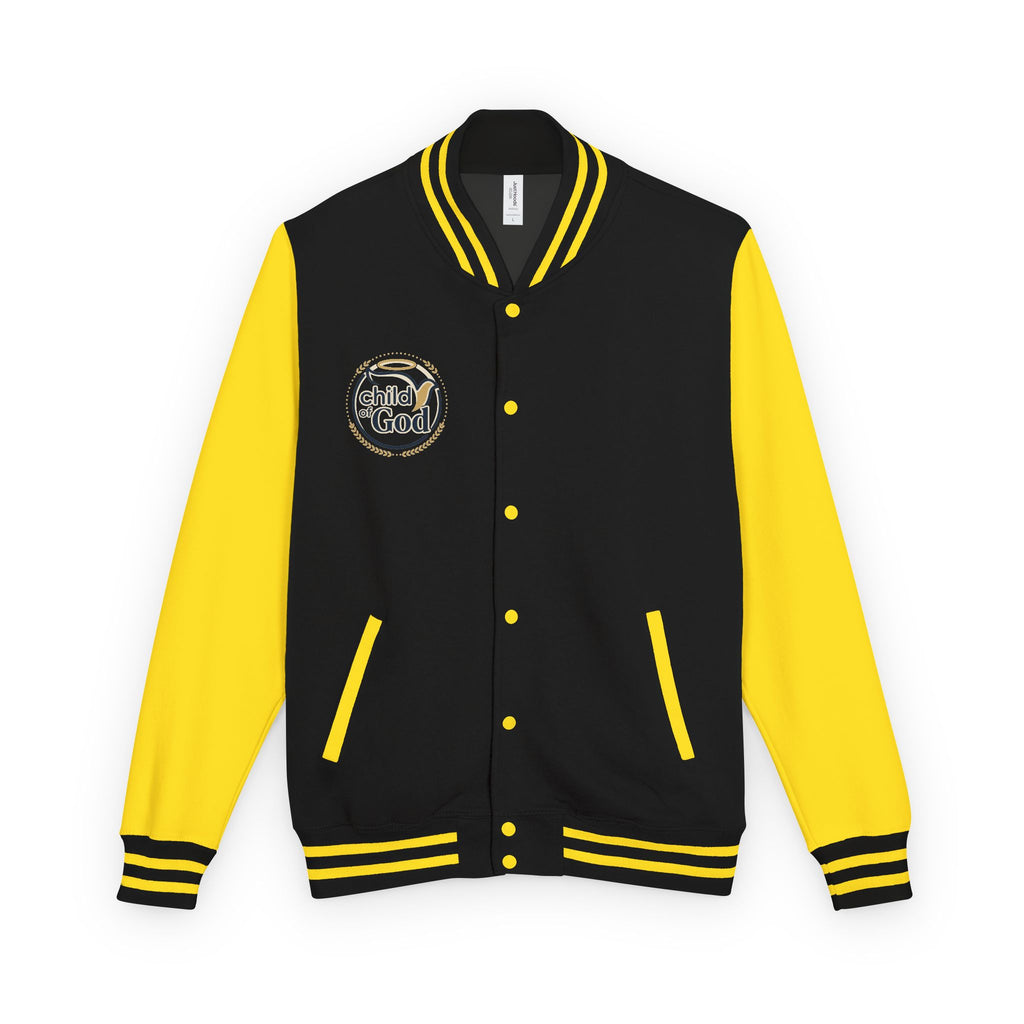 Child of God Emblem Letterman Jacket | Red White Varsity