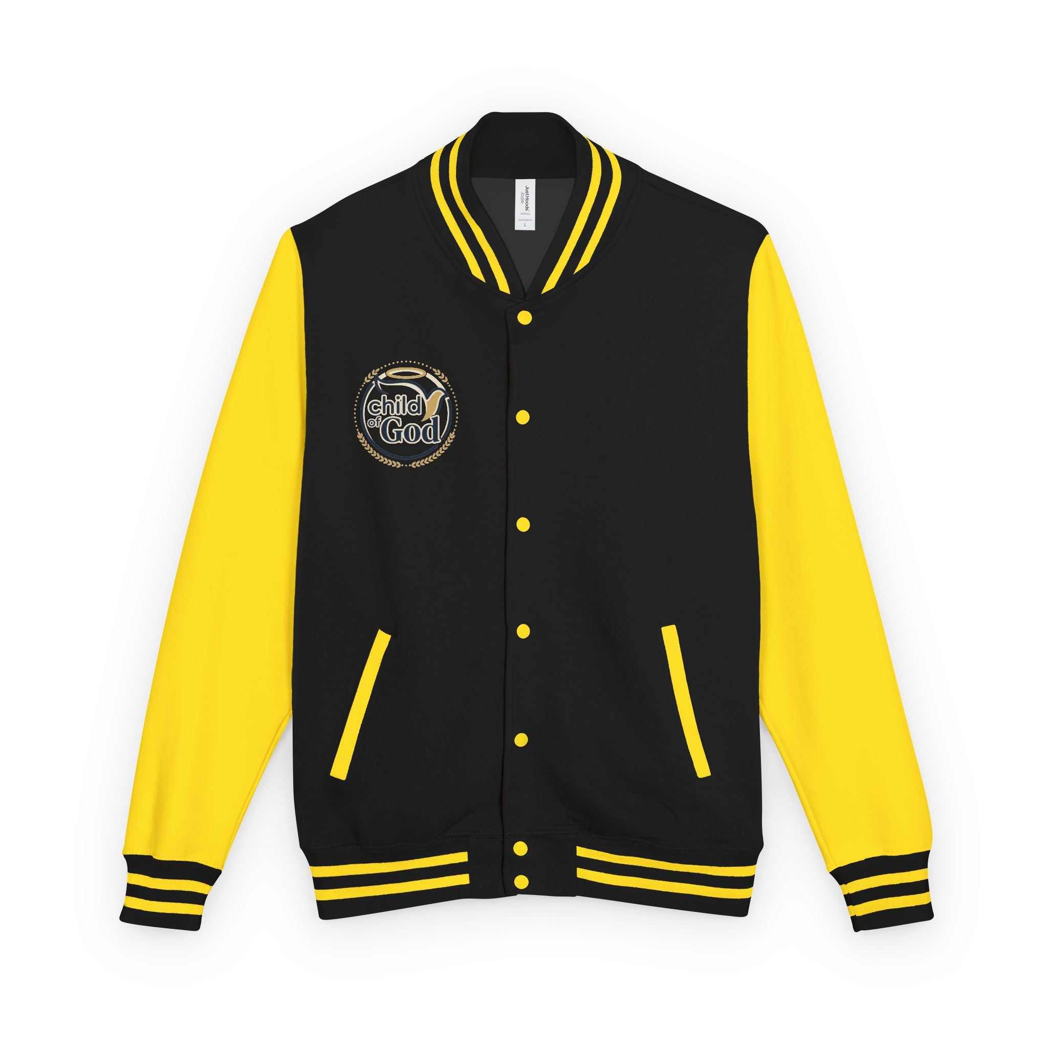Child of God Emblem Letterman Jacket | Red White Varsity