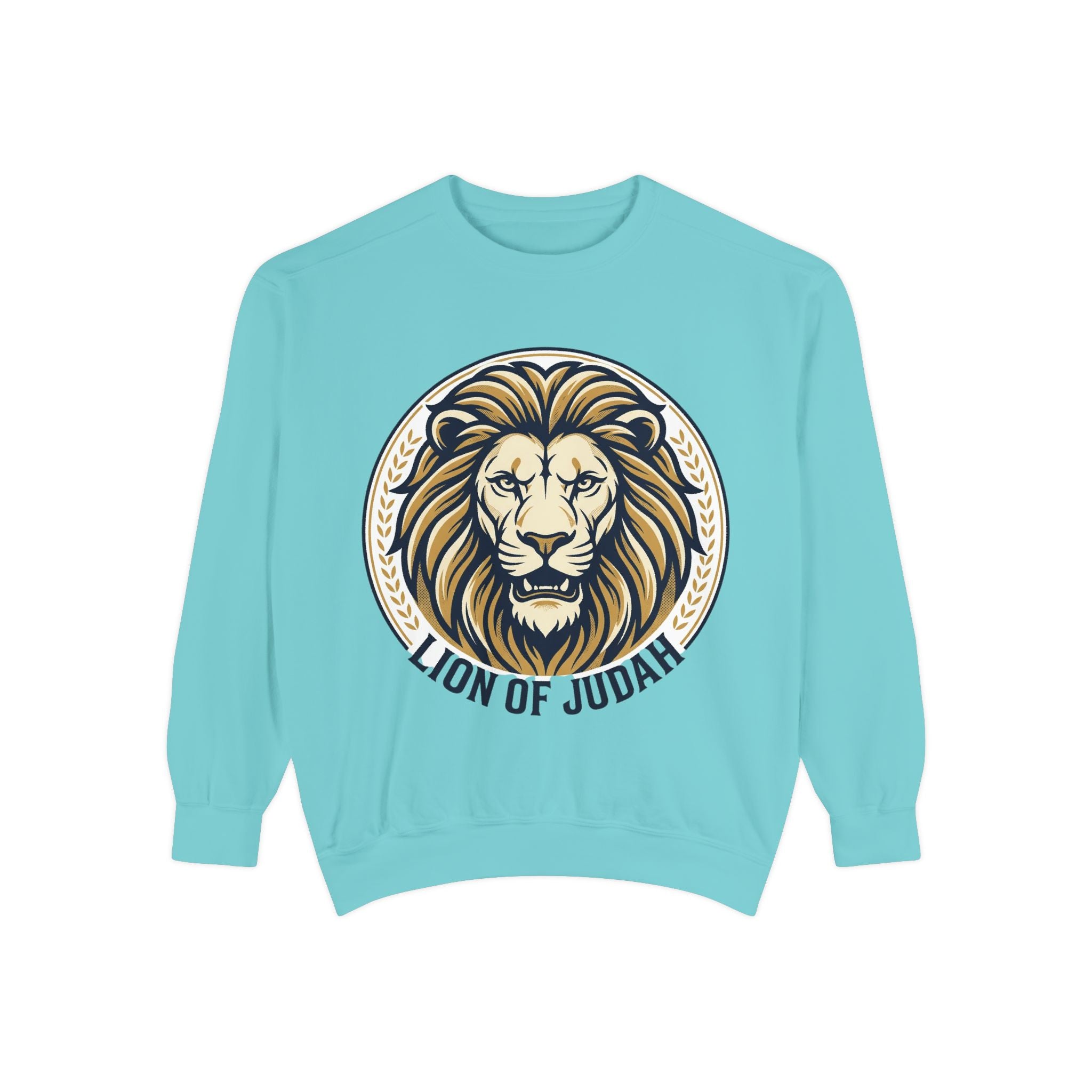 Lion of Judah Sweatshirt — Religious Lion Graphic Crewneck
