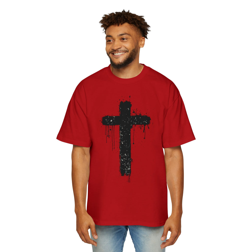 Dripping Paint Cross T-Shirt | Grunge Christian Tee