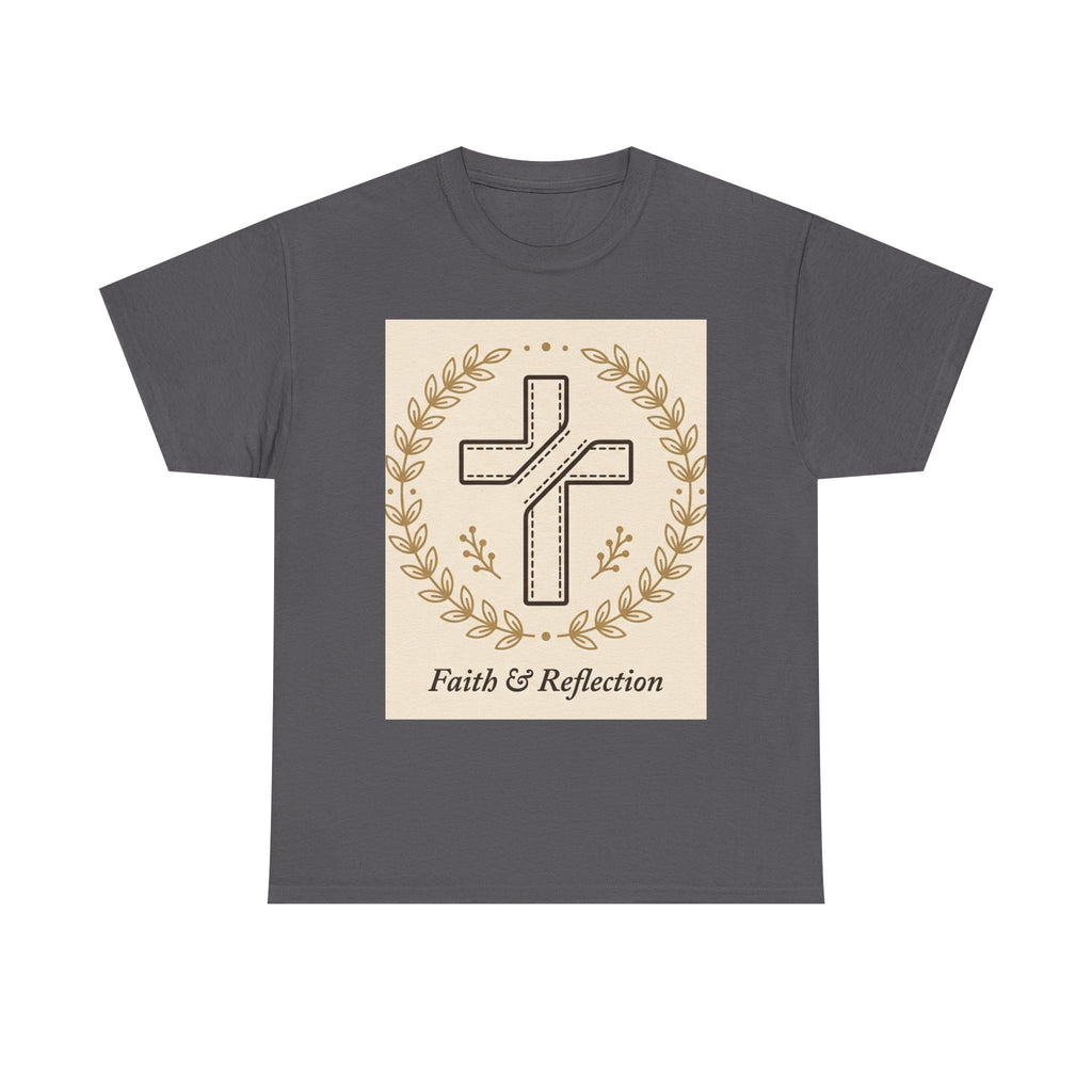 Faith & Reflection Cross T-Shirt | Christian Scripture Tee