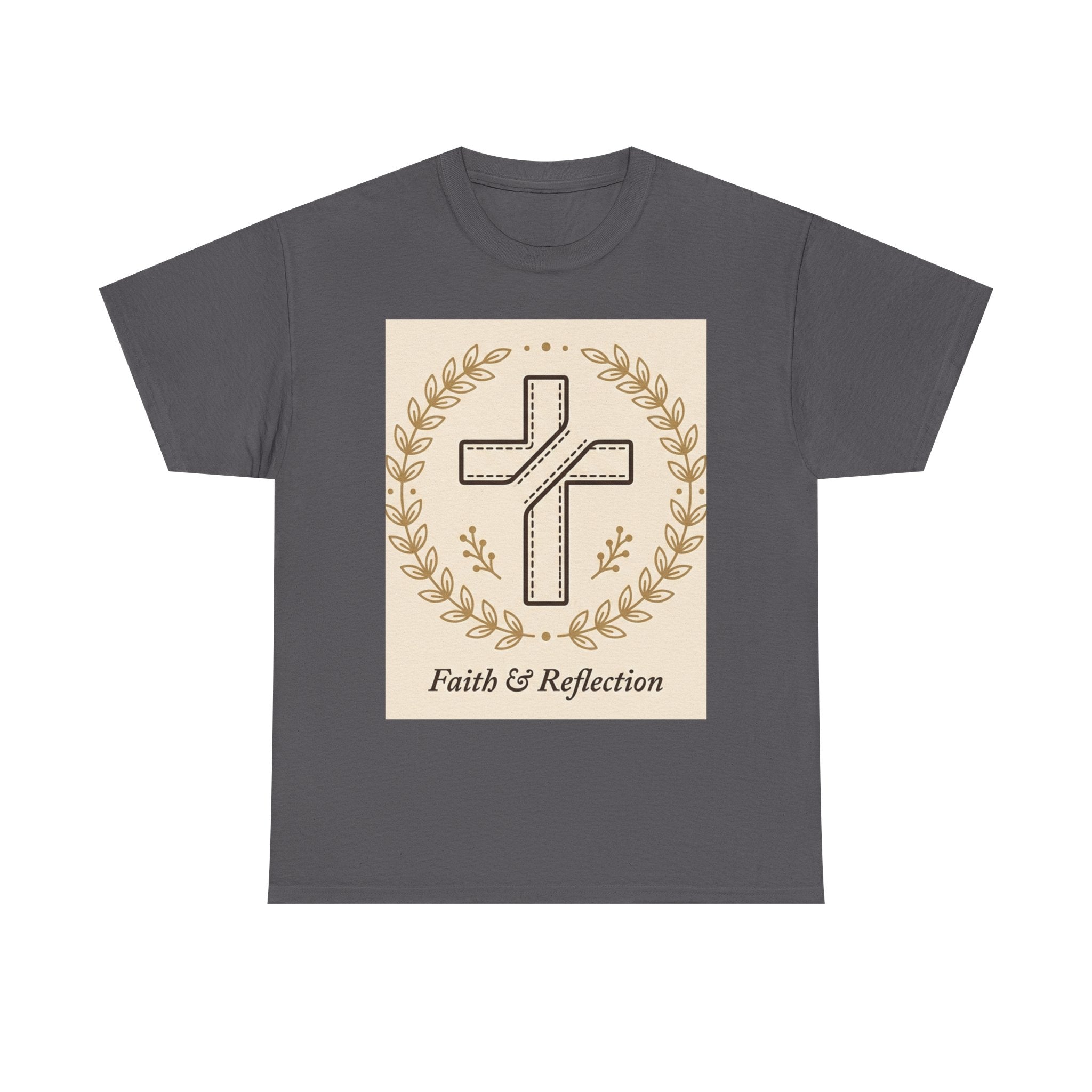 Faith & Reflection Cross T-Shirt | Christian Scripture Tee