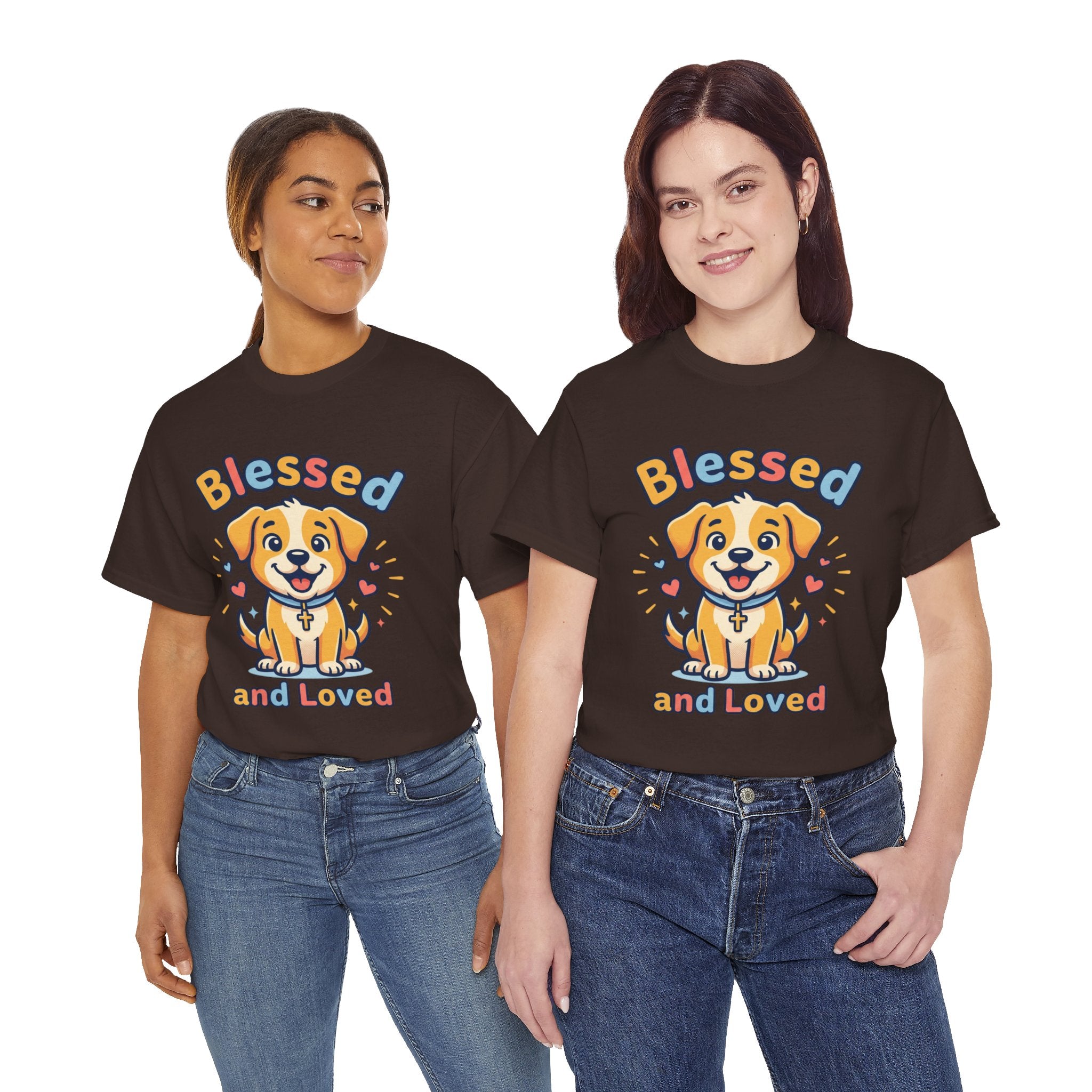 Blessed and Loved Puppy T-Shirt — Cute Dog Graphic Tee for Pet Lovers