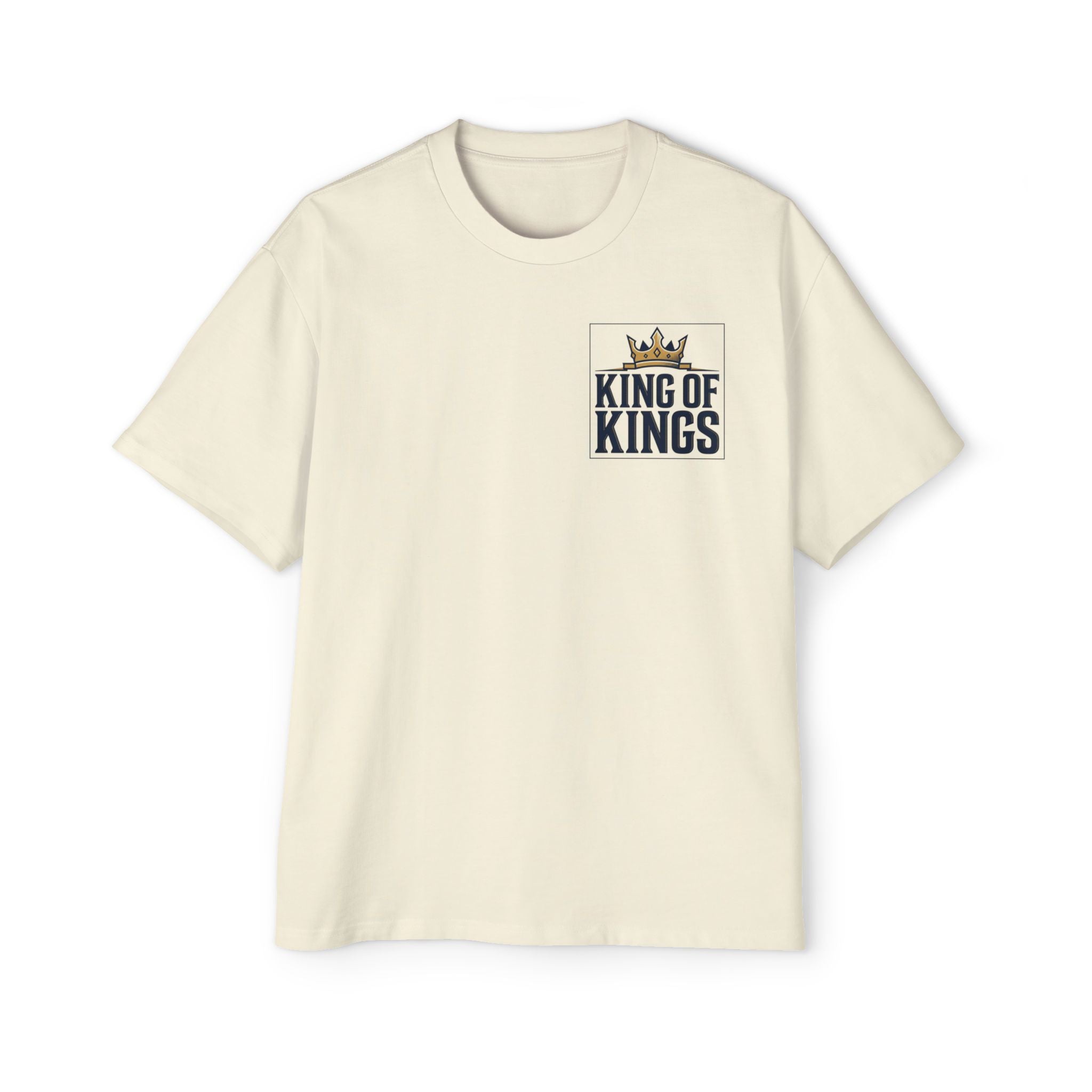 King of Kings Tee — Men's Oversized Graphic T-Shirt with Crown Design