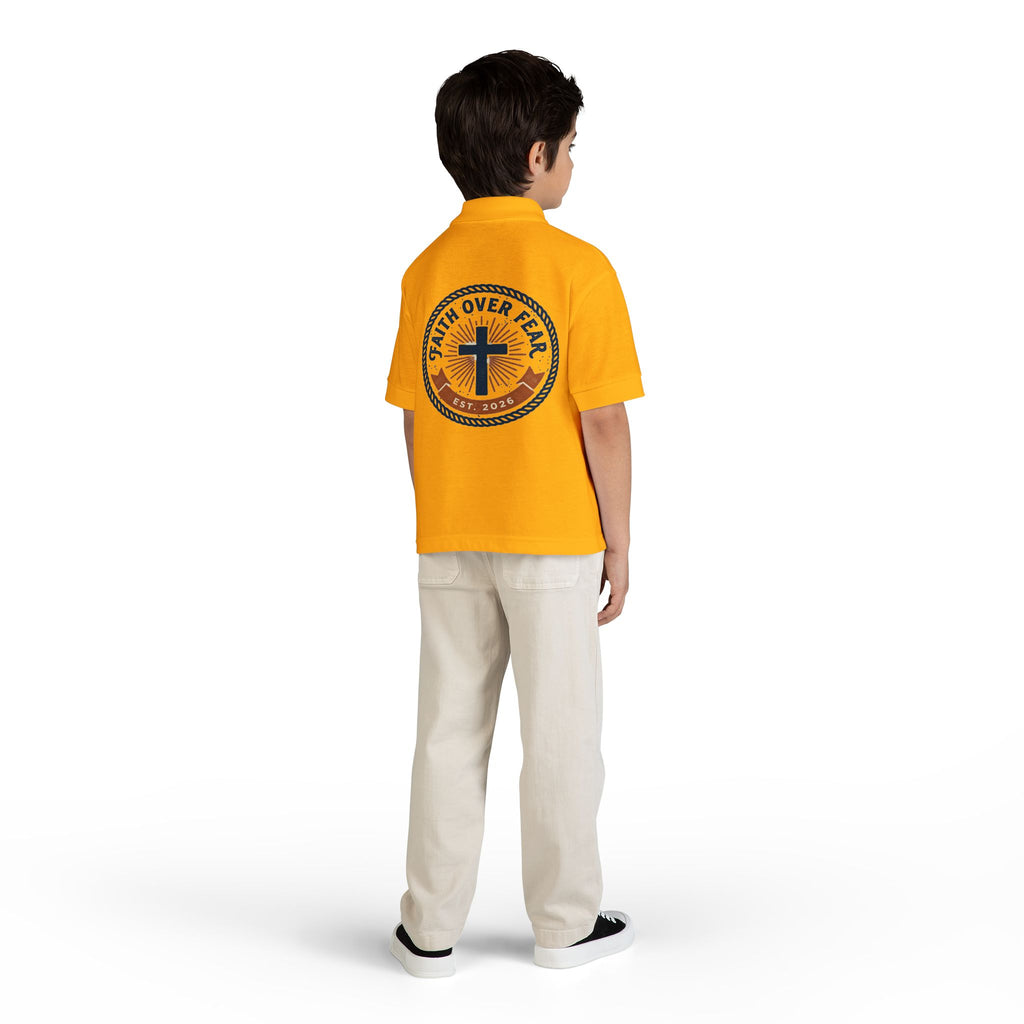 Faith over Fear design Youth Polo