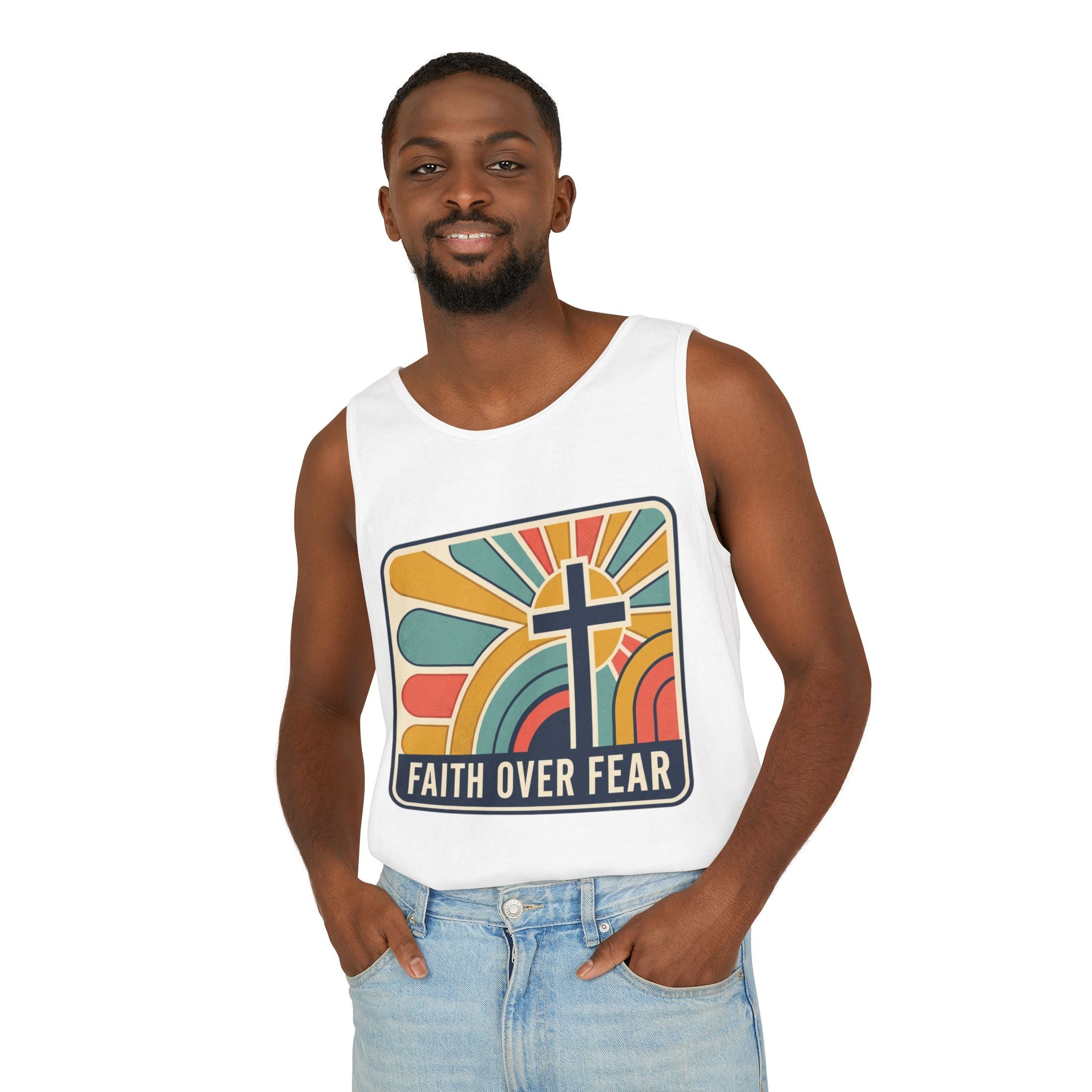 Faith over Fear tank top | Christian faith apparel