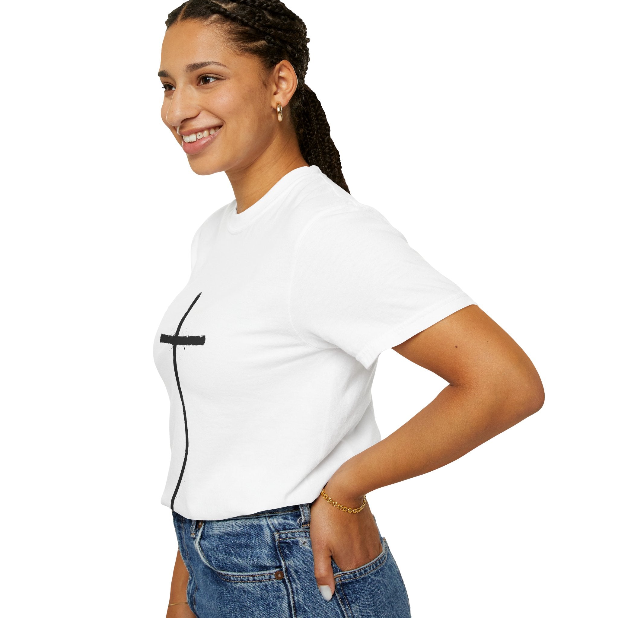 Cross T-shirt | Religious Gothic Faith Design