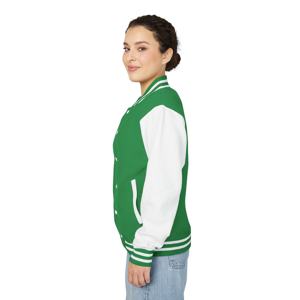 Christ Emblem Letterman Jacket | Red White Varsity