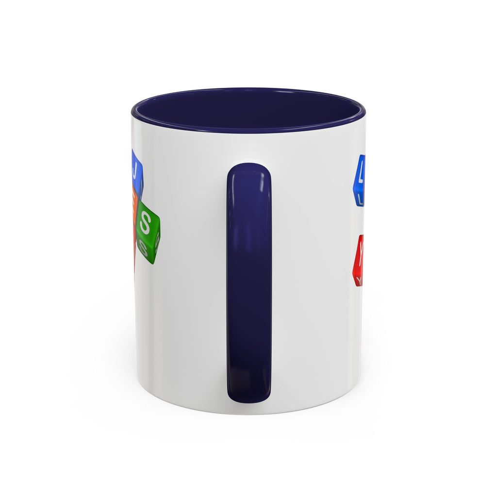 Colorful Letter Blocks 'Jesus Loves You' Mug | Accent Coffee Mug