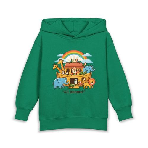 All aboard ark toddler hoodie | cute illustration pullover