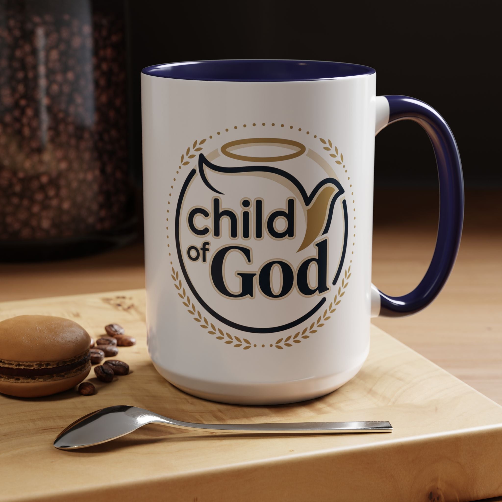 Child of God Accent Coffee Mug — 11/15 oz Christian Faith Ceramic Mug