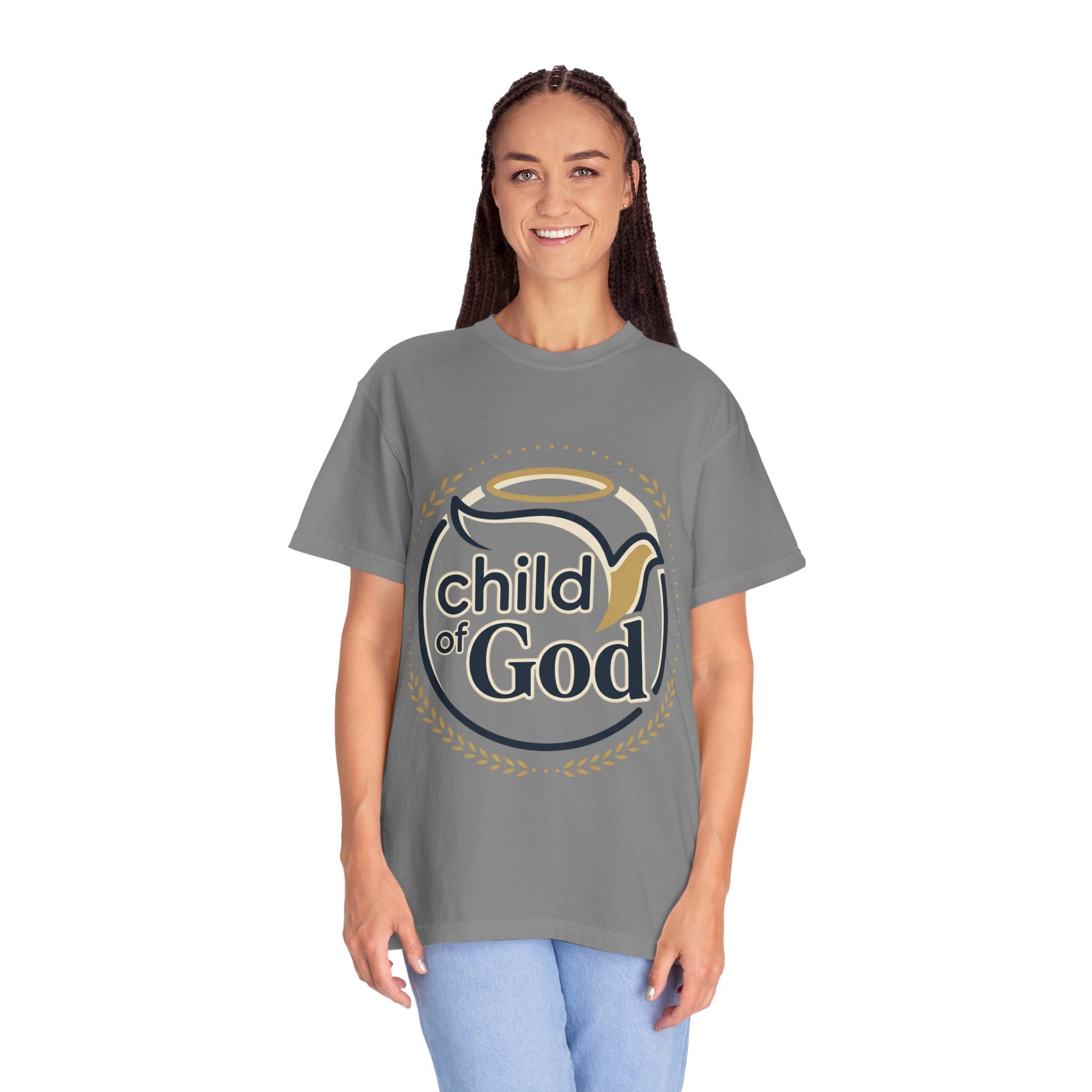Child of God T‑Shirt — Faith Christian Tee with Dove & Halo