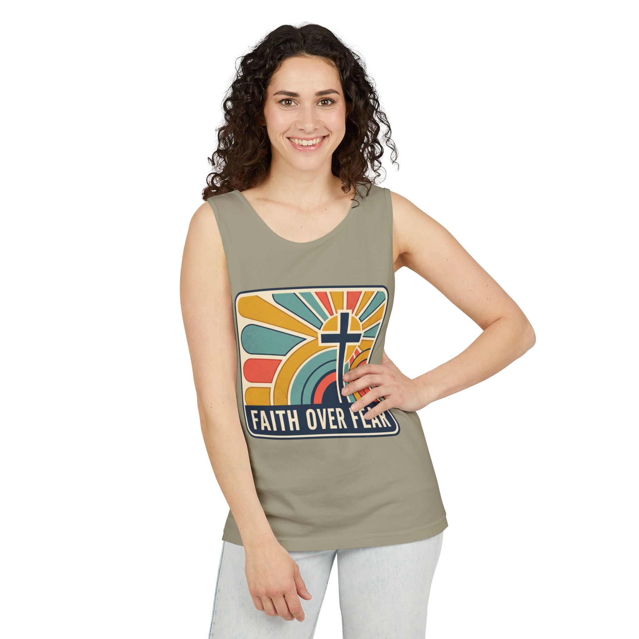 Faith over Fear tank top | Christian faith apparel