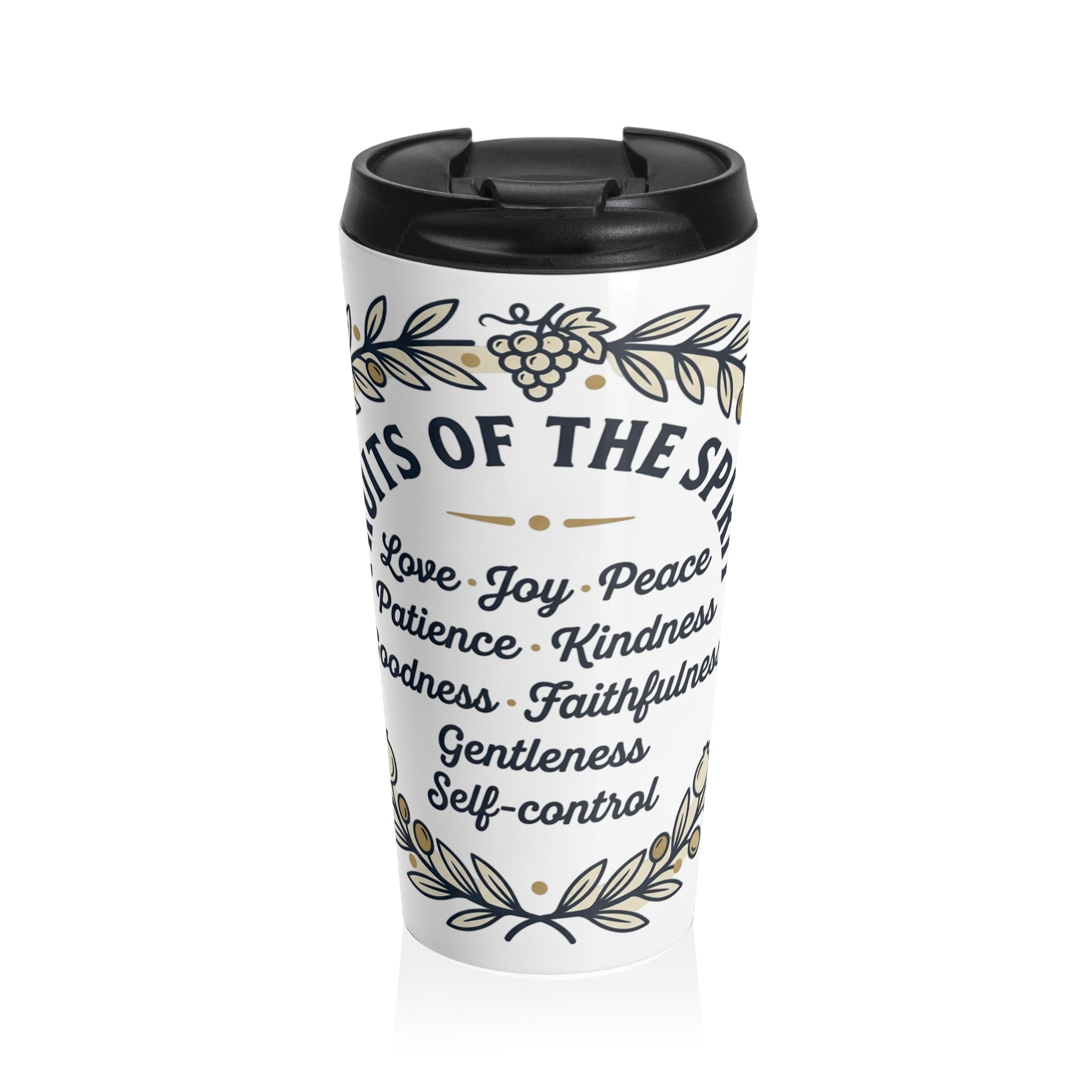 Travel Mug Fruits of the Spirit| Christian Faith Stainless Steel