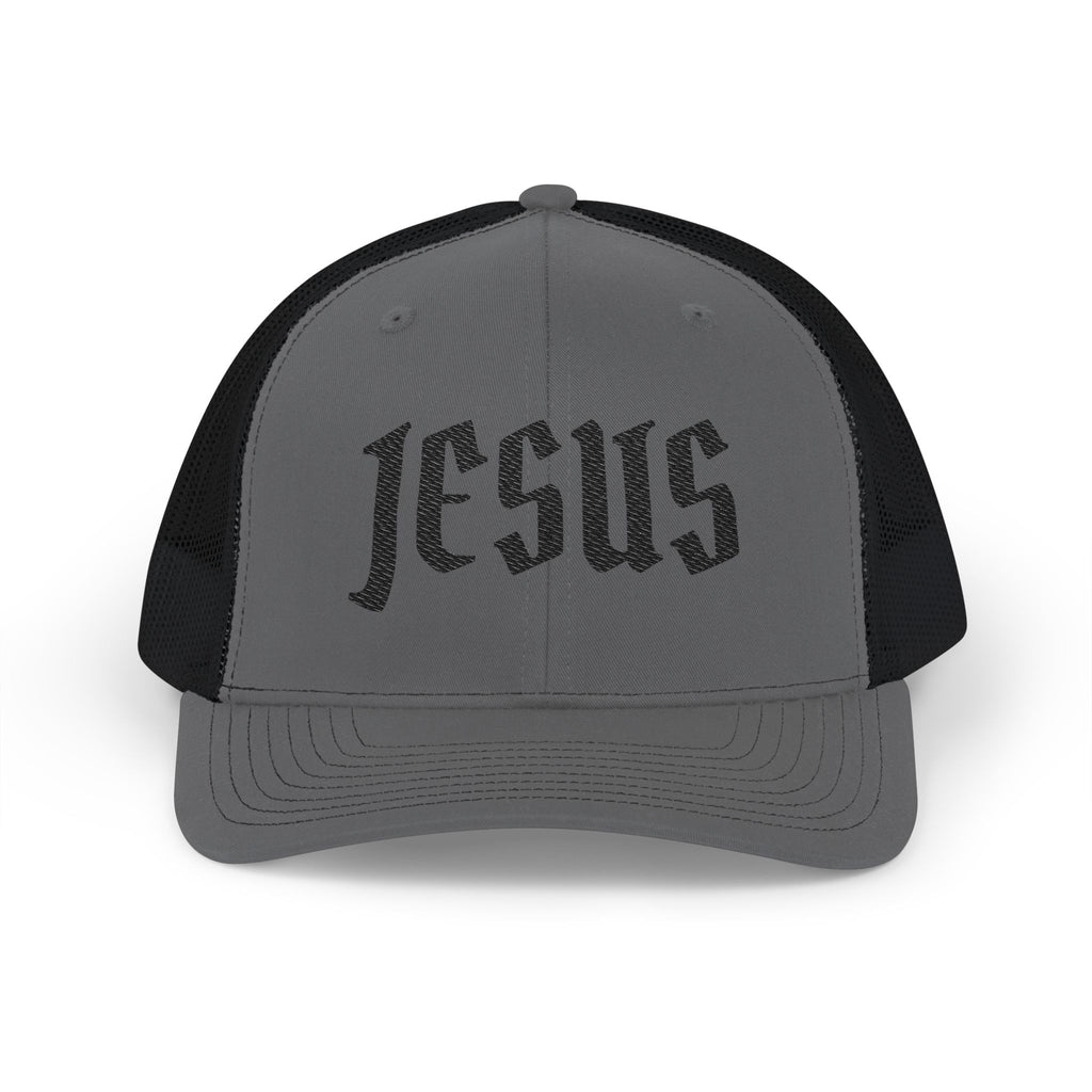 Jesus Embroidered Trucker Cap — Inspirational Snapback Hat