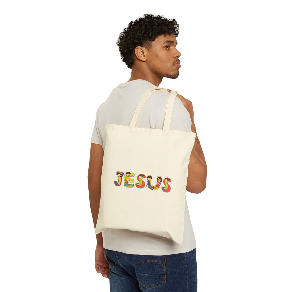 Jesus Tote | Christian encouragement, pastel retro groovy